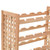  Wine Rack for 25 Bottles Solid Walnut Wood 24.8"x9.8"x28.7 A949-247101
