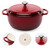 6 Quart Large Red Enamel Cast-Iron Dutch Oven Kitchen Cookware Q280-REQS6788