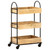  3-Tier Kitchen Trolley 18.1"x11.8"x29.9" Solid Mango Wood A949-289093