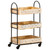  3-Tier Kitchen Trolley 18.1"x11.8"x29.9" Solid Mango Wood A949-289093