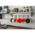 Stainless Steel Heavy Duty Wall Shelf with Pot Rack - 12 inches x 60 inches Q280-KOLC6510