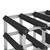 Wine Rack for 42 Bottles Black Solid Pine Wood A949-325915