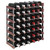  Wine Rack for 42 Bottles Brown Solid Wood Pine A949-340893