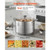 Stainless Steel Stock Pot, 12-Quart Stainless Steel Stockpot with Glass Lid, PFOA-Free, PFAS-Free,  E415-JTTG12QTBXGLHC77J001V0