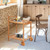 Solid Wood Rolling Serving Cart Kitchen Island with Bottom Shelf Q280-TRKSCL6928347