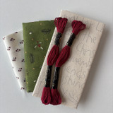 Spirit of Christmas | Wall Hanger Embroidery Kit | The Birdhouse Patchwork Designs