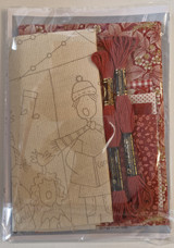 The Carolers | Wall Hanger Embroidery Kit | The Birdhouse Patchwork Designs