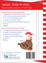 Dolly & Jean Chicken & Rooster Pattern | by Jodie Ric Rac