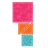 55018 - AccuQuilt Die - Value Die 2" & 4" finished shapes 55018 - AccuQuilt Die - Value Die 2" & 4" finished shapes