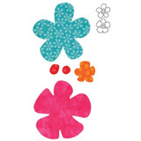 55042 - AccuQuilt Die - Funky Flowers 55042 - AccuQuilt Die - Funky Flowers
