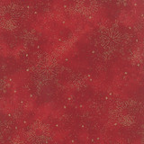 Snowflake Metallic - 33004 - Crimson 1/2 Metre Length