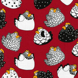 Brite Happy Hens Col. 1 Red  1/2 Metre Length