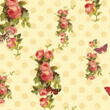 Devotion - Floral Dot Cream 1/2 Metre Length