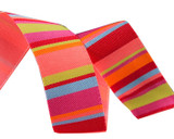 Renaissance Ribbons - Coral Stripes - 1 Meter Length