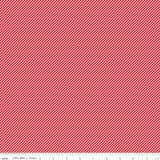 WISTFUL STRIPE RED 1/2 Metre Length