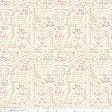 ANNE QUOTES CREAM 1/2 Metre Length