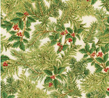 Green Holly Sprig -Holiday Flourish  per 1/2 metre length