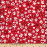 Scandi Christmas snow flake  per half metre length