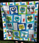 CatFace Quilt Kit 52"x58"