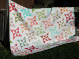 Arabesque Quilt  86" x 71" Custom Quilted.  ONE ONLY