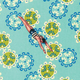 Song of the Siren - Aqua - PWTM006 - 1/2 Metre Length