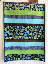 Dino Bambino Minky Cuddle 30"x42" finished includes backing