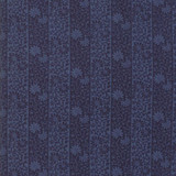 Moda May Morris Stripe Twill Indigo- Per half metre length