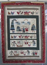 Lynette's Winter Playground Wall hanging - Finished size 39" x 55"
