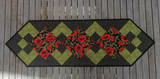 Poppy Table Runner - Finished size 13" x 41" 