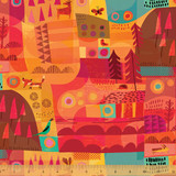 Woodland Sunset - 1/2 metre length 