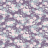 Aster Violet - Tilda Woodland collection - 1/2 metre length