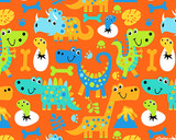 Dino Pals Orange 1/2 Metre Length