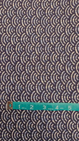 Seigaiha in Navy | Shibori by Sevenberry | per 10cm