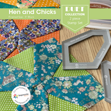 Hens and Chicks Stamp Set | 5" Block