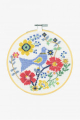 DMC Cross Stitch Kit | A Bird In Flowers