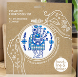 Bagpiper Complete  Embroidery Kit