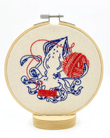 Squid Balling Yarn Complete Embroidery Kit