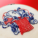 Octopus Knitting Complete Embroidery Kit