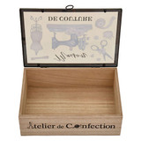 Wooden Sewing Box | Sewing Machine Theme