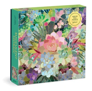 Succulent Mosaic | 500 Pc Foil Puzzle