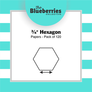 3/4" Hexagon Papers | Pack of 120