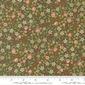Clover in Sage | Morris Muse by Barbara Brackman | per 10 cm