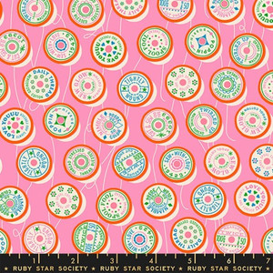 Spools in Flamingo | Trinketry by Ruby Star Society | per 10 cm
