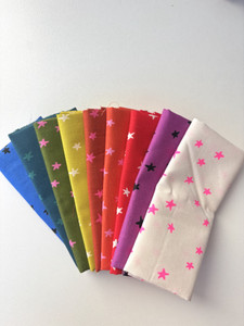 Colourful Stars Fat Eighth Bundle | 9pcs