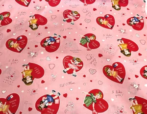 Little Girls on Pink | Heart Toss by Holly Holderman | per 10cm