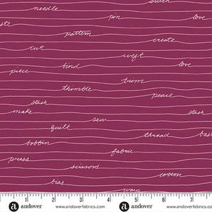 Longhand in Malbec | Scrawl by Giucy Giuce | per 10cm