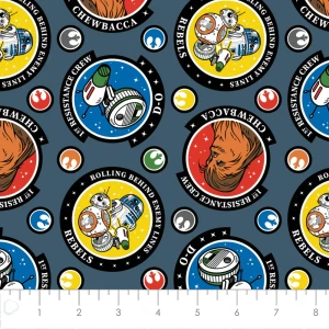 Starwars in Navy | Camelot Fabrics | per 50. cm