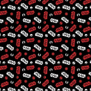 Starwars Tossed Black and Red | Camelot Fabrics | per 50 cm