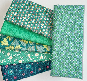Andrea Green Fat Eighth bundle | 6pcs