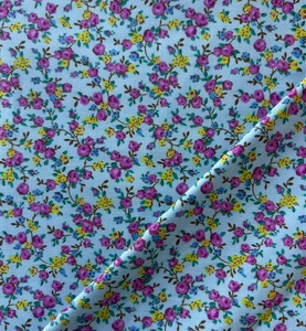 Aqua Floral | RJ Textiles | per 10 cm